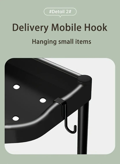 Kitchen Seasoning Shelf – 3 Tier Spice Rack & Chopstick Organiser for Corner Countertops